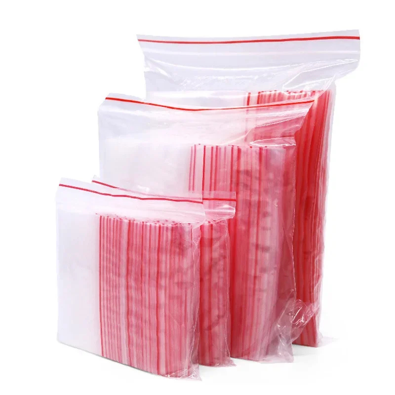Food Storage With Lock - 100/300 قطعة أكياس بلاستيكية صغيرة قابلة