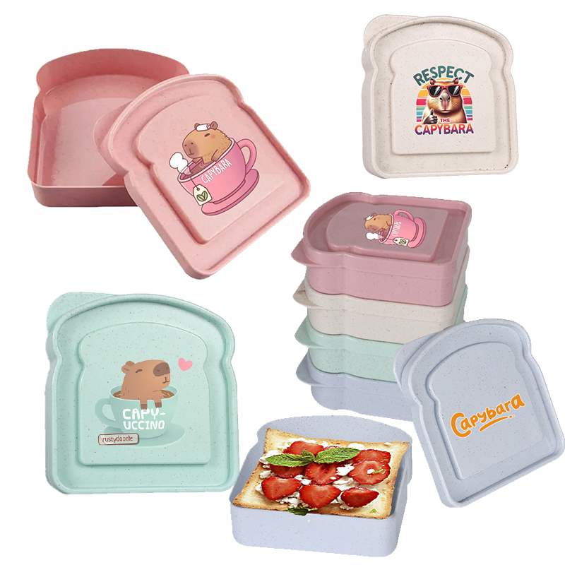 Food Storage Plastic Boxes - كابيبارا ساندويتش الغذاء حقيبة للتخزين حاوية
