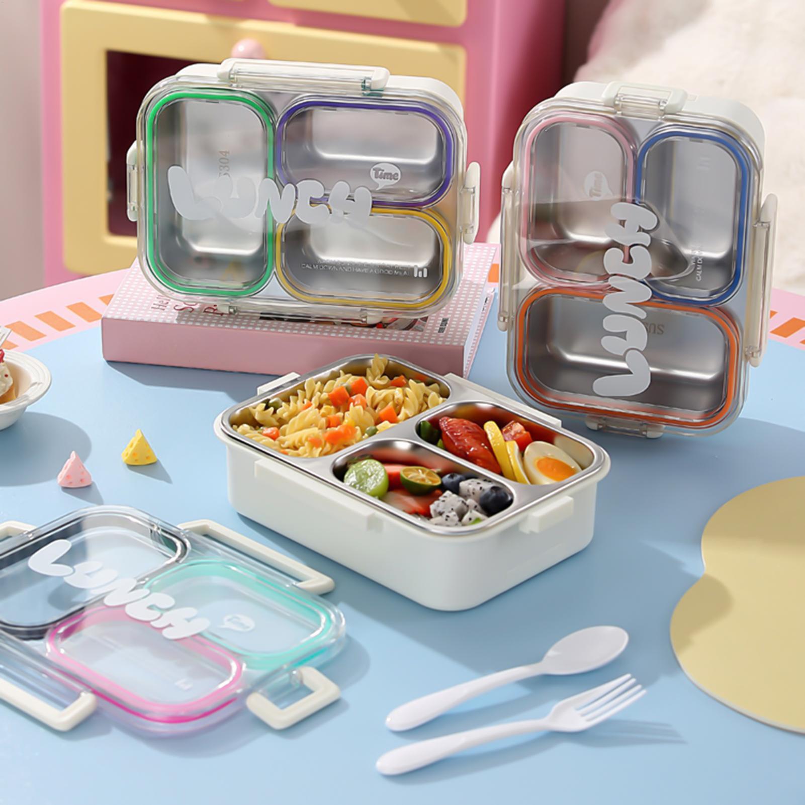Food Storage With Dividers - صندوق غداء من الفولاذ المقاوم للصدأ