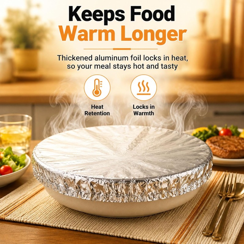 Food Storage Home - أغطية عازلة من رقائق الألومنيوم، أغطية