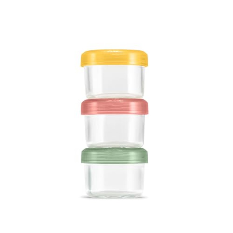 Food Storage With Lock - أطقم زجاجية لحفظ الطعام بألوان متعددة،