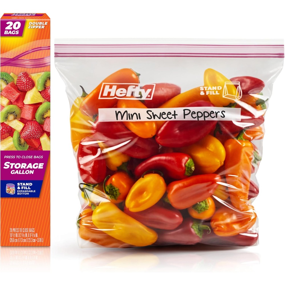 Food Storage With Lock - أكياس بلاستيكية قابلة لإعادة الاستخدام بسحاب