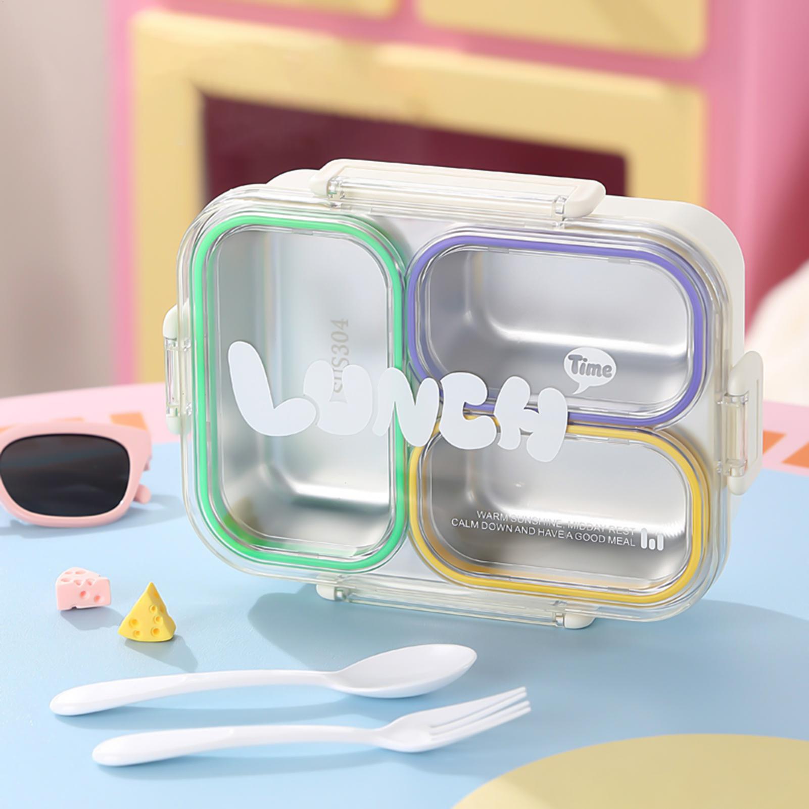 Food Storage Stainless Steel Containers - صندوق غداء محكم الإغلاق وعازل للحرارة،