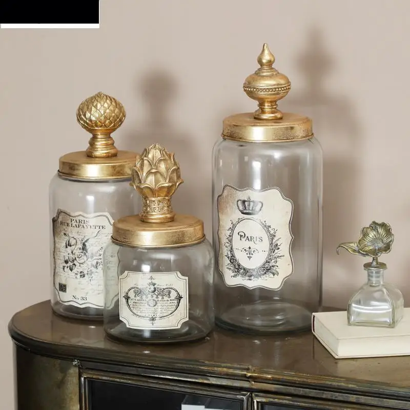 Food Storage Jars With Wooden Lids - وعاء تخزين محكم الإغلاق مع غطاء،