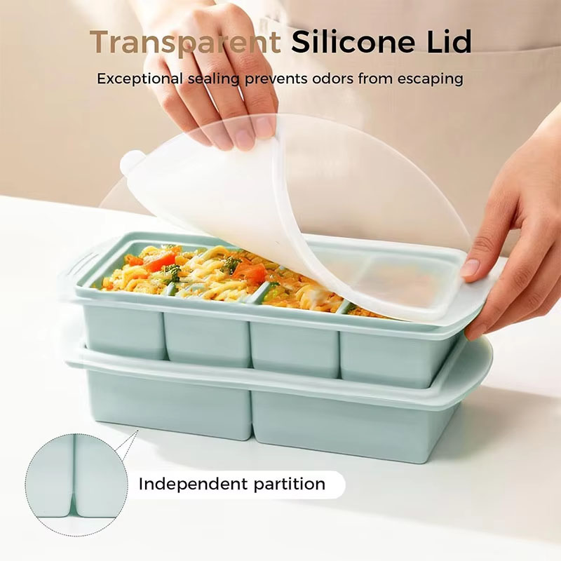 Food Storage Containers Xl - قالب سيليكون كبير لصنع الثلج بسعة