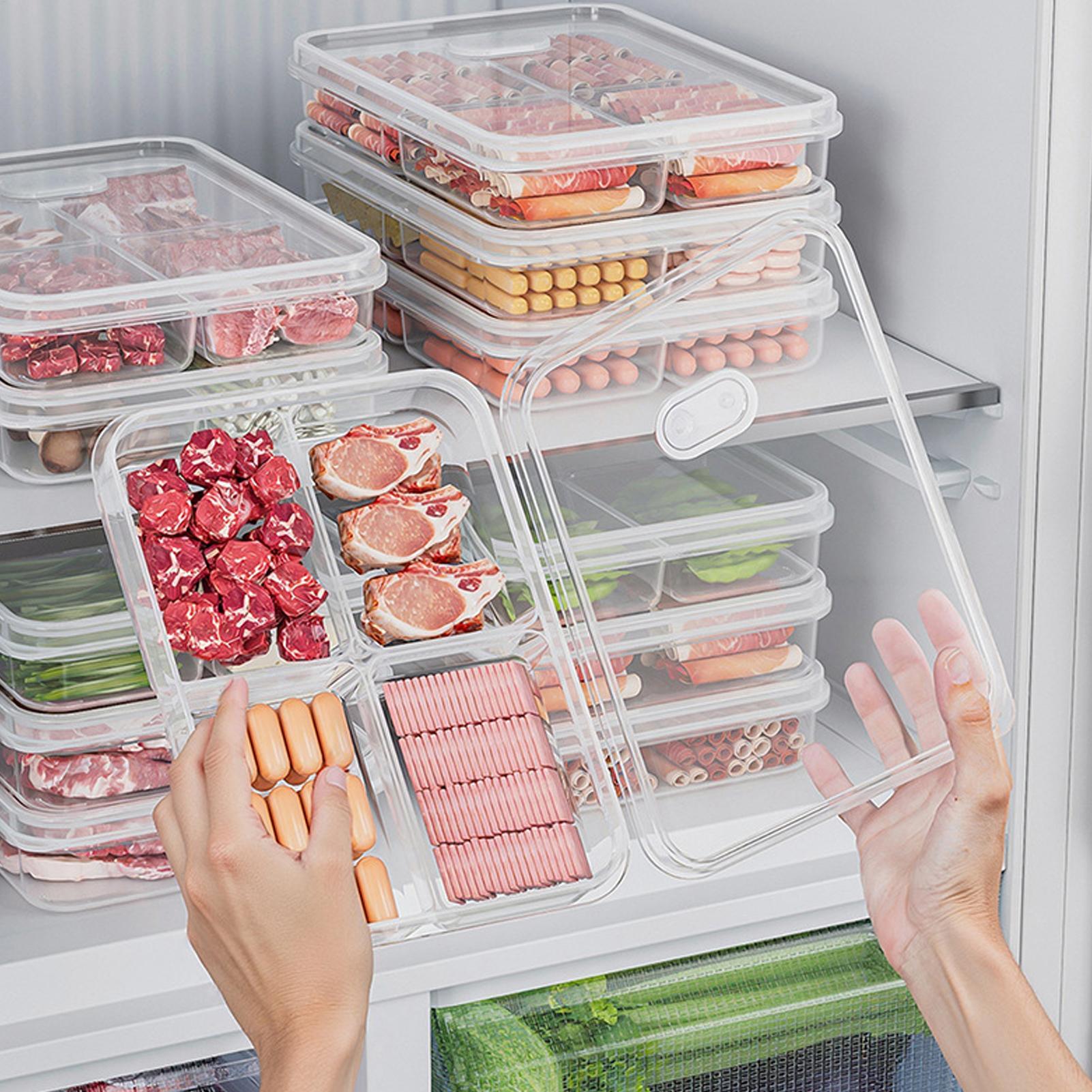Food Storage Plastic Boxes - صندوق تخزين للثلاجة، علبة حفظ اللحوم