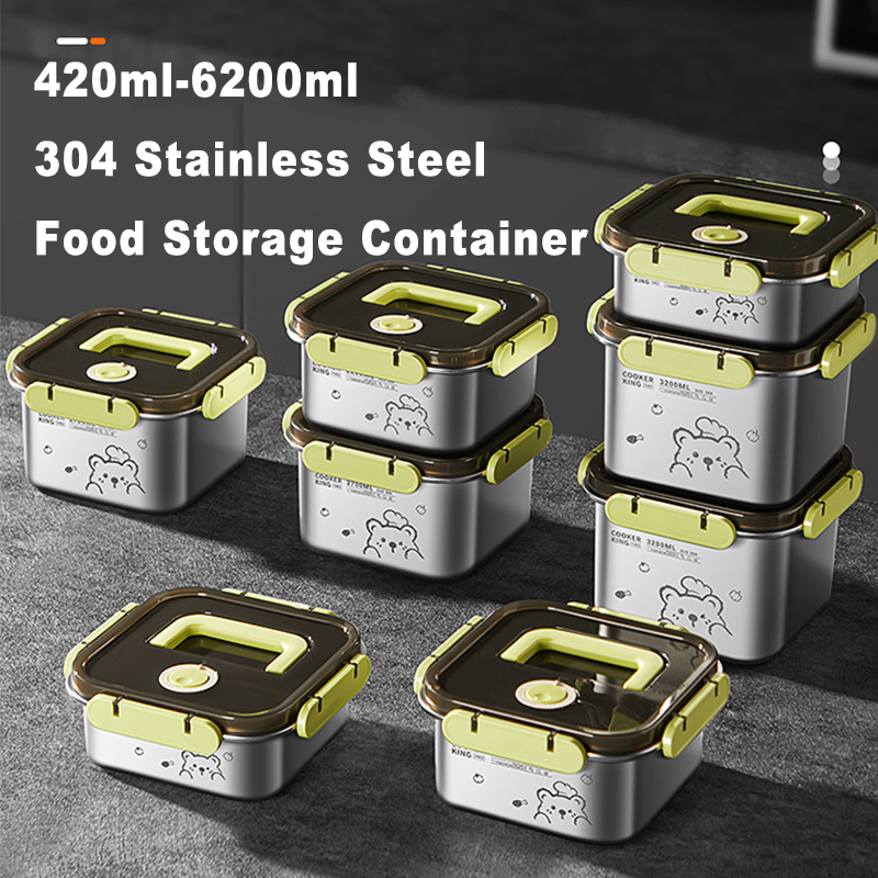 Food Storage Stainless Steel Containers - حاوية تخزين الطعام من الفولاذ المقاوم