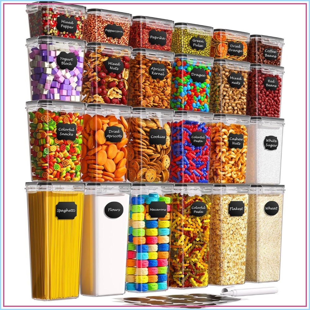 Food Storage Canister - 24 قطعة من حاويات تخزين الطعام