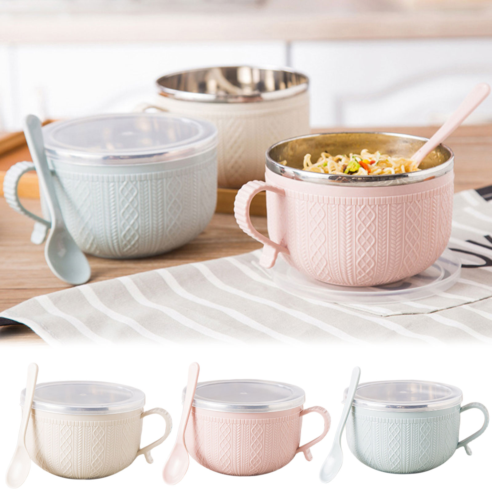 Food Storage Containers Xl - وجبات القدح مع الأغطية، وعاء المعكرونة