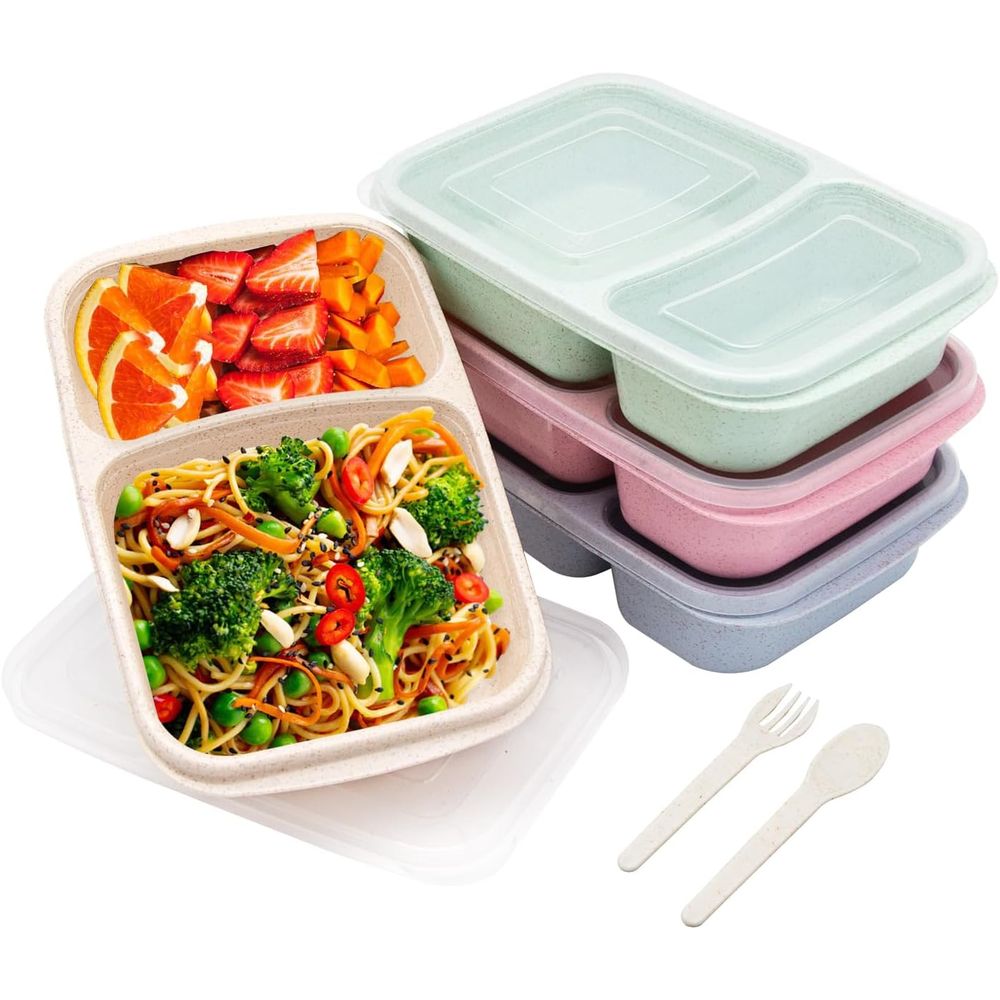 مجموعة من 4 علب غداء بنتو، حاو - مراجعة Food Storage With Dividers وسعره