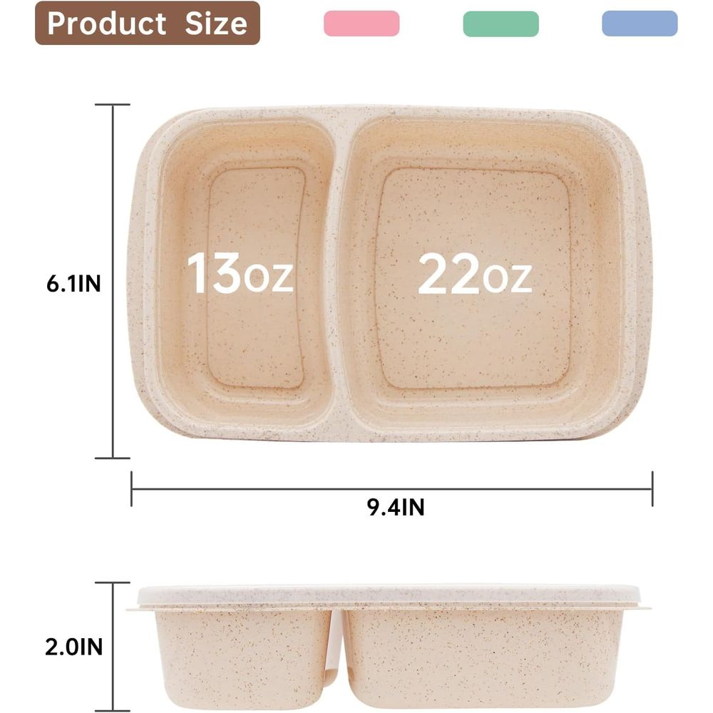 مجموعة من 4 علب غداء بنتو، حاو - مراجعة Food Storage With Dividers وسعره