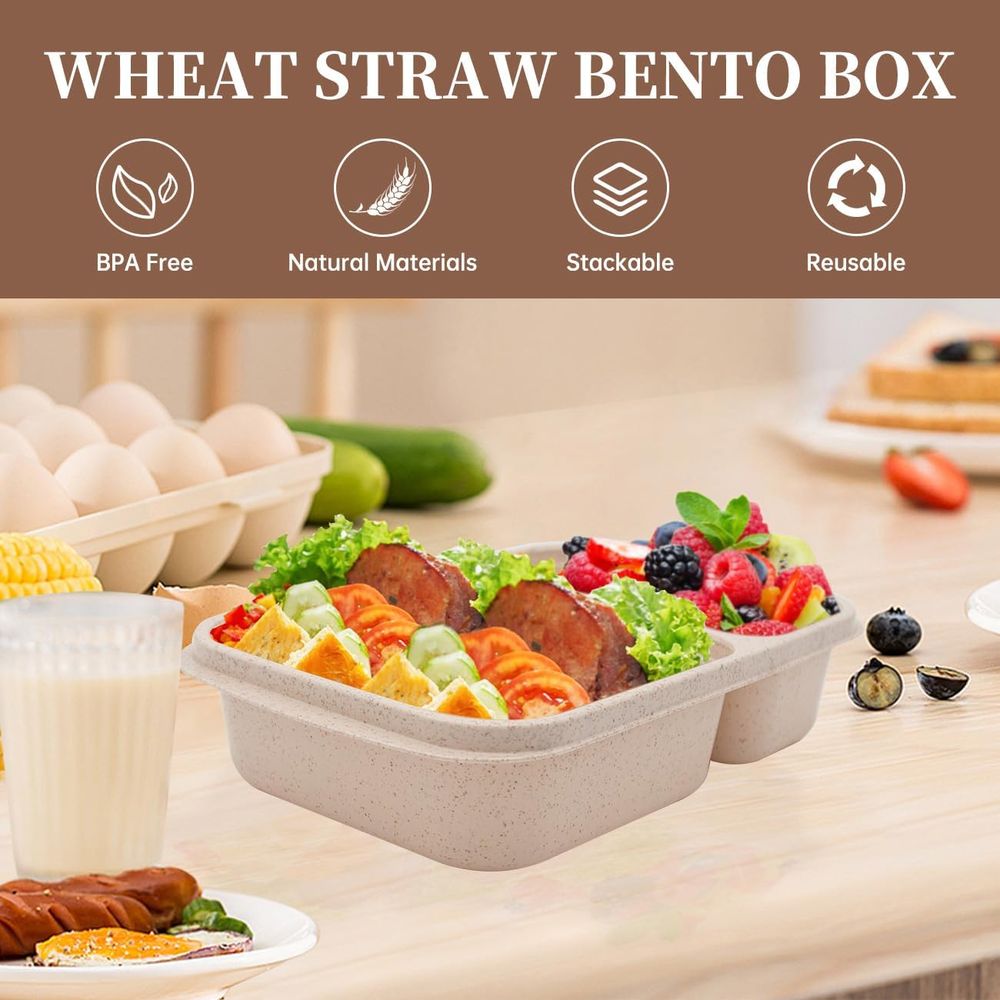 مجموعة من 4 علب غداء بنتو، حاو - مراجعة Food Storage With Dividers وسعره
