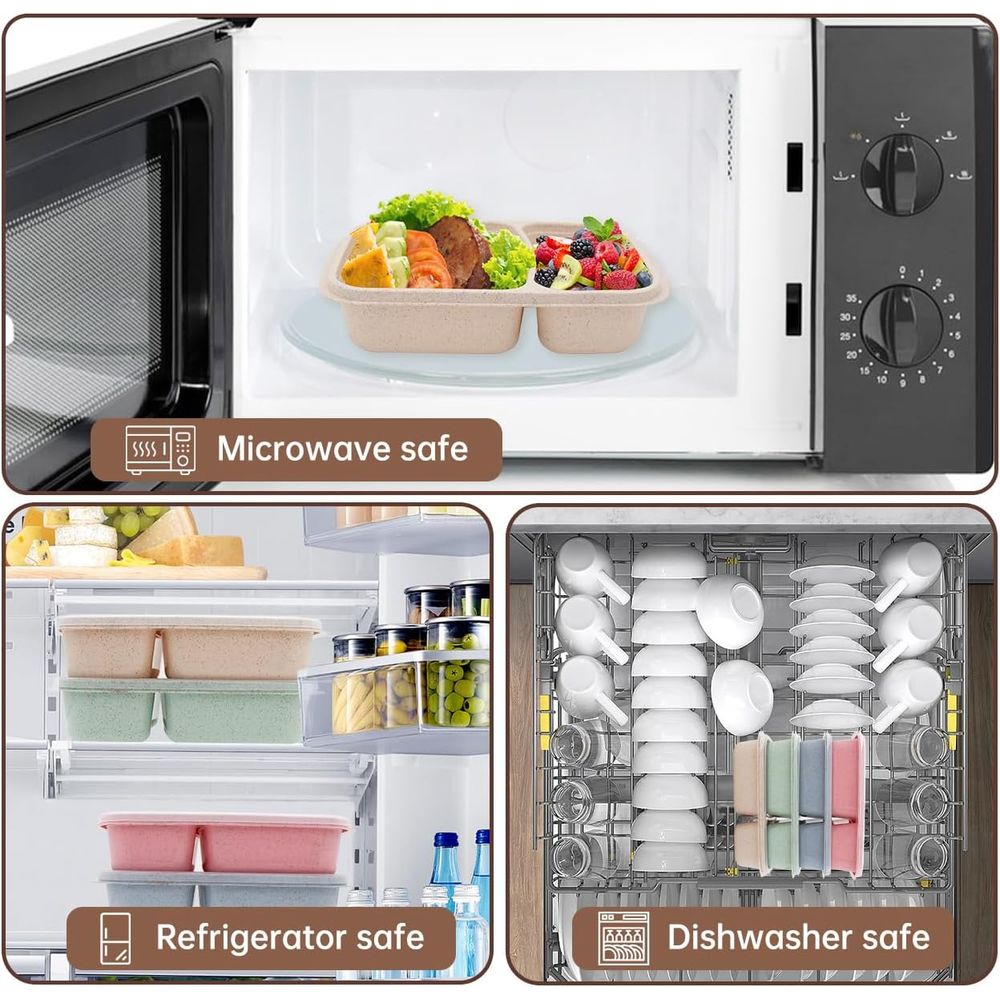 مجموعة من 4 علب غداء بنتو، حاو - مراجعة Food Storage With Dividers وسعره