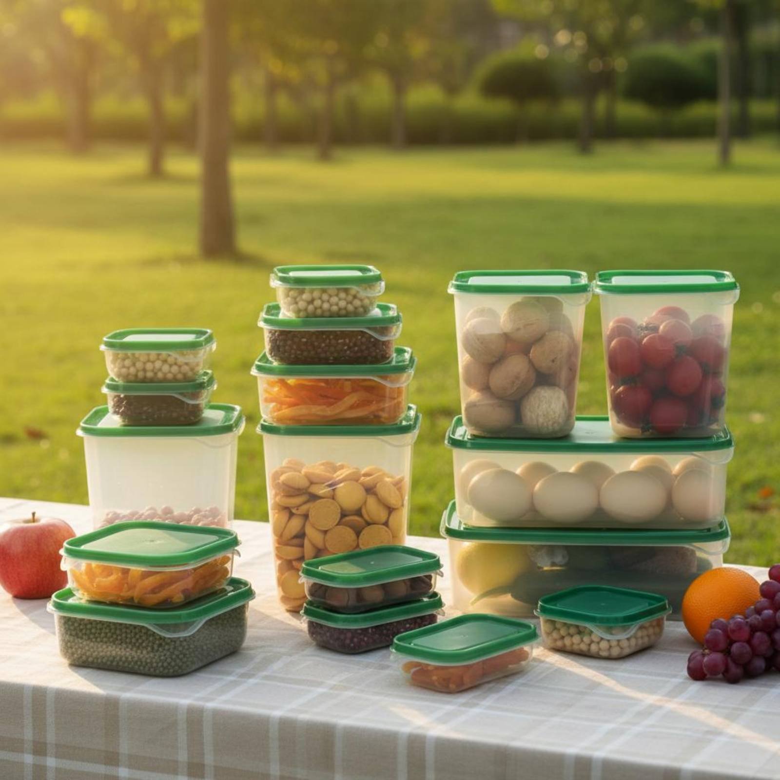 مجموعة من 17 قطعة لتخزين الطعا - مراجعة Food Storage Plastic Boxes وسعره