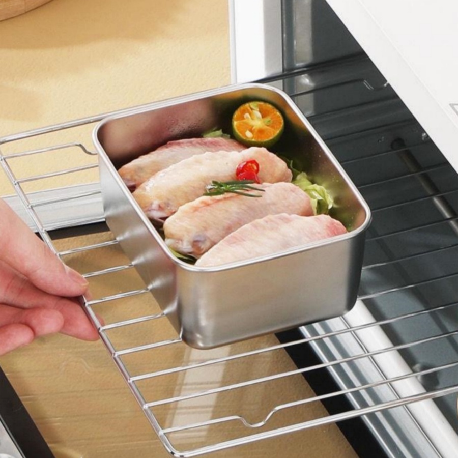 حاوية تخزين طعام مستطيلة من ال - مراجعة Food Storage Stainless Steel Containers وسعره