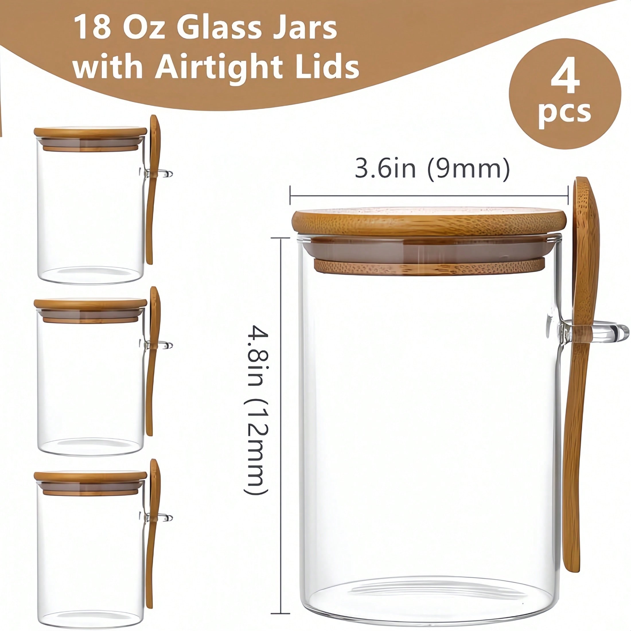 مجموعة تخزين مكونة من 4 قطع (ت - مراجعة Food Storage Jar Set وسعره