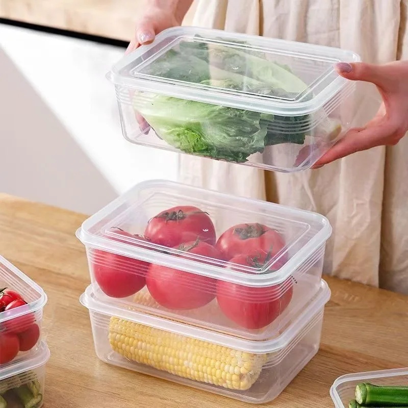 صندوق تخزين للثلاجة للحوم والخ - مراجعة Food Storage Plastic Boxes وسعره