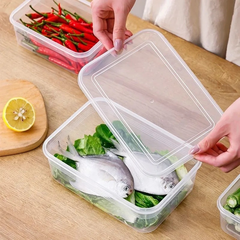 صندوق تخزين للثلاجة للحوم والخ - مراجعة Food Storage Plastic Boxes وسعره