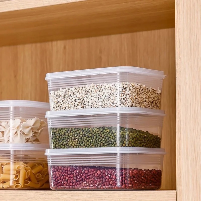 صندوق تخزين للثلاجة للحوم والخ - مراجعة Food Storage Plastic Boxes وسعره