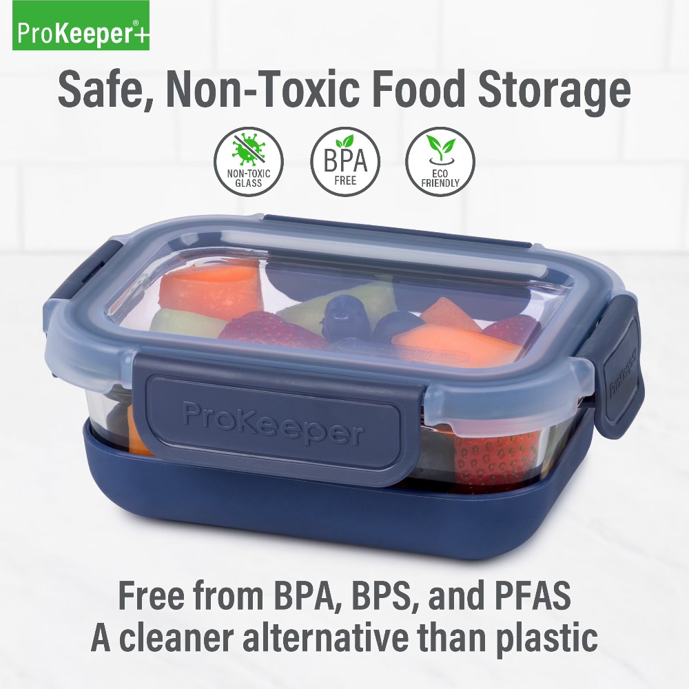 عبوة من قطعتين: حاويات زجاجية  - مراجعة Food Storage Silicone وسعره