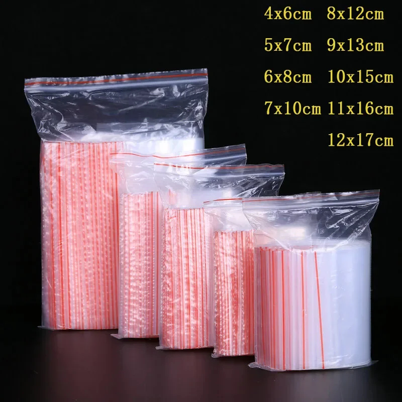 100/300 قطعة أكياس بلاستيكية ص - مراجعة Food Storage With Lock وسعره