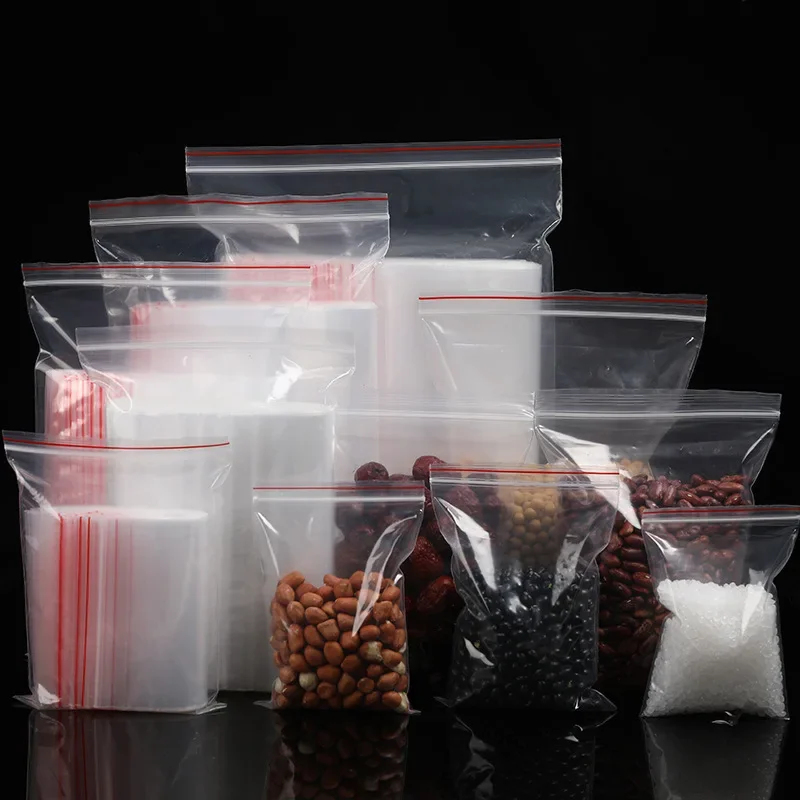 100/300 قطعة أكياس بلاستيكية ص - مراجعة Food Storage With Lock وسعره