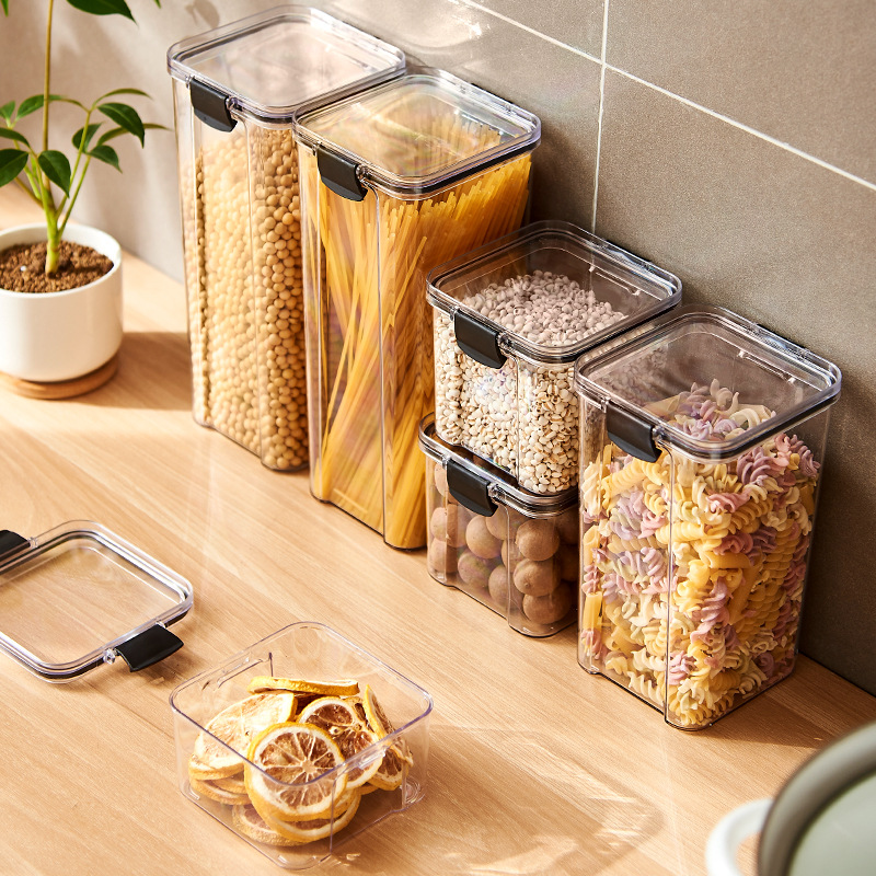 الجرار مختومة المطبخ الحبوب ال - مراجعة Food Storage Jar Set وسعره