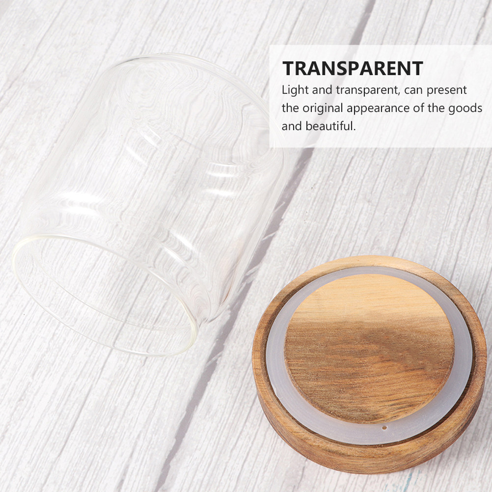 قطعتان من أوعية تخزين الطعام ا - مراجعة Food Storage Jars With Wooden Lids وسعره