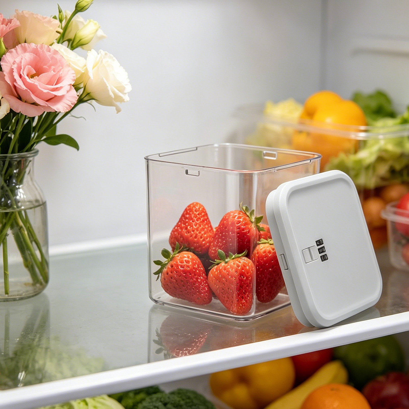 صندوق قفل شفاف قابل للتكديس لت - مراجعة Food Storage With Lock وسعره