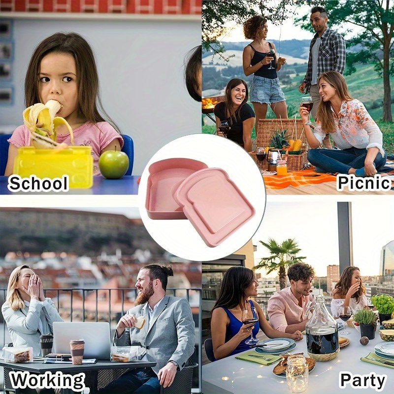 1 قطعة صناديق بينتو ، حاويات ا - مراجعة Food Storage Plastic Boxes وسعره