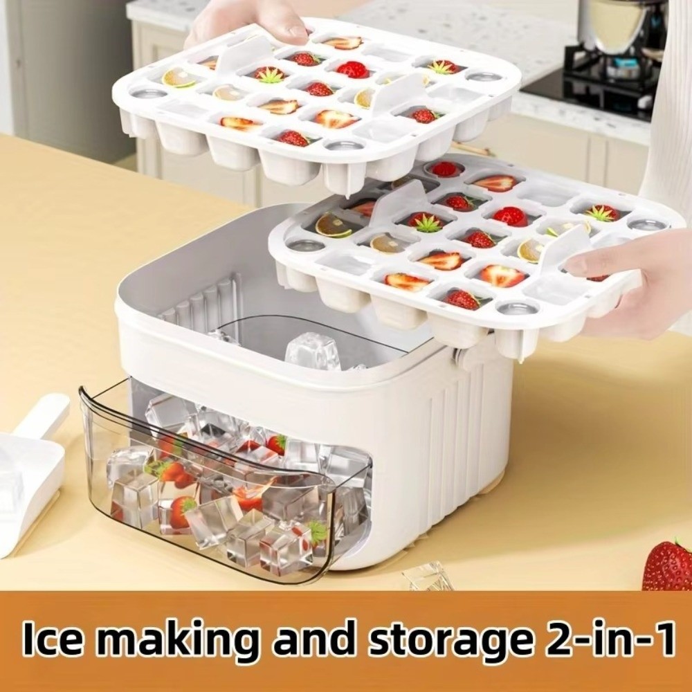 صانع ثلج بسعة 50 مكعب مع غطاء  - مراجعة Food Storage Containers Xl وسعره