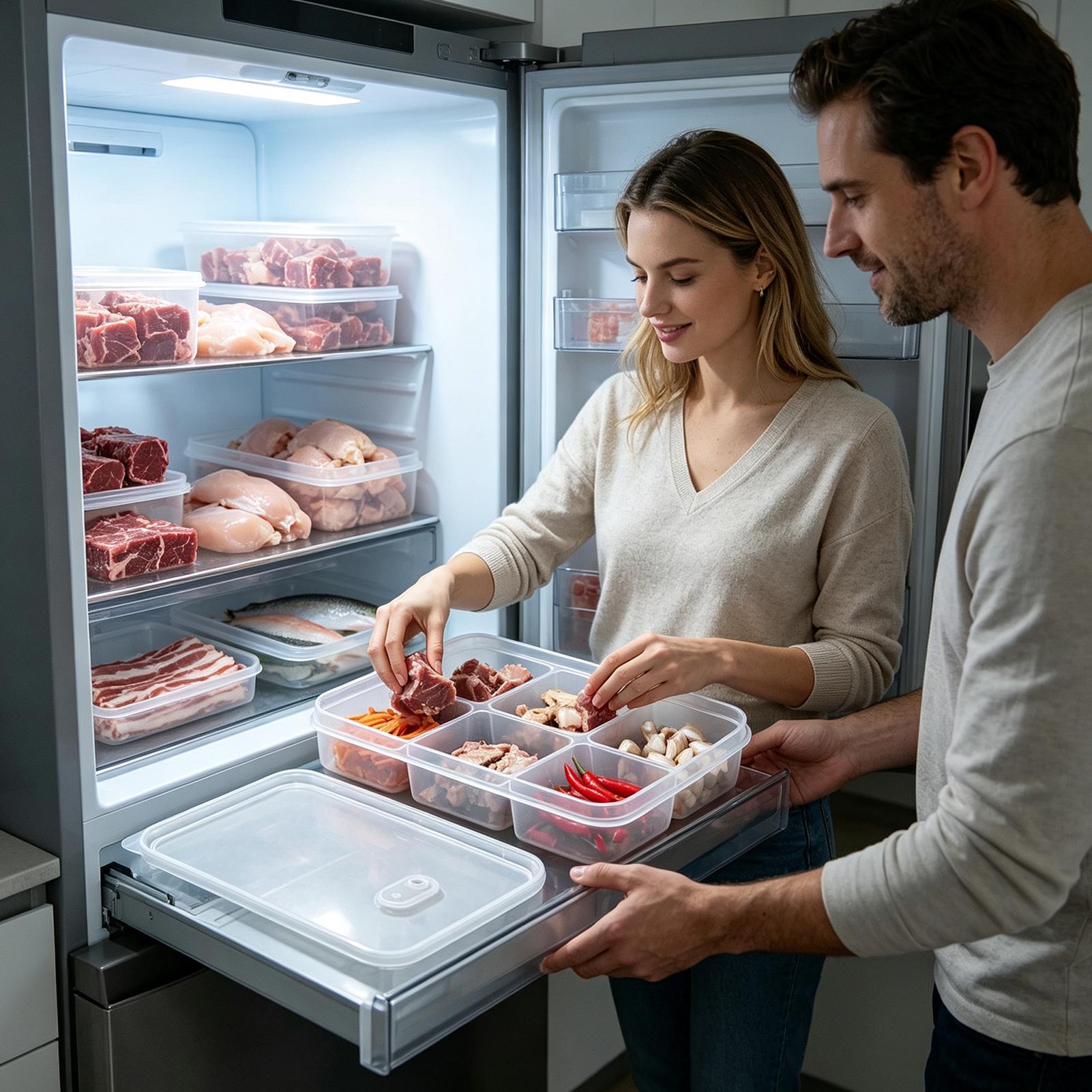 حاويات تخزين الطعام مع غطاء، ص - مراجعة Food Storage With Dividers وسعره