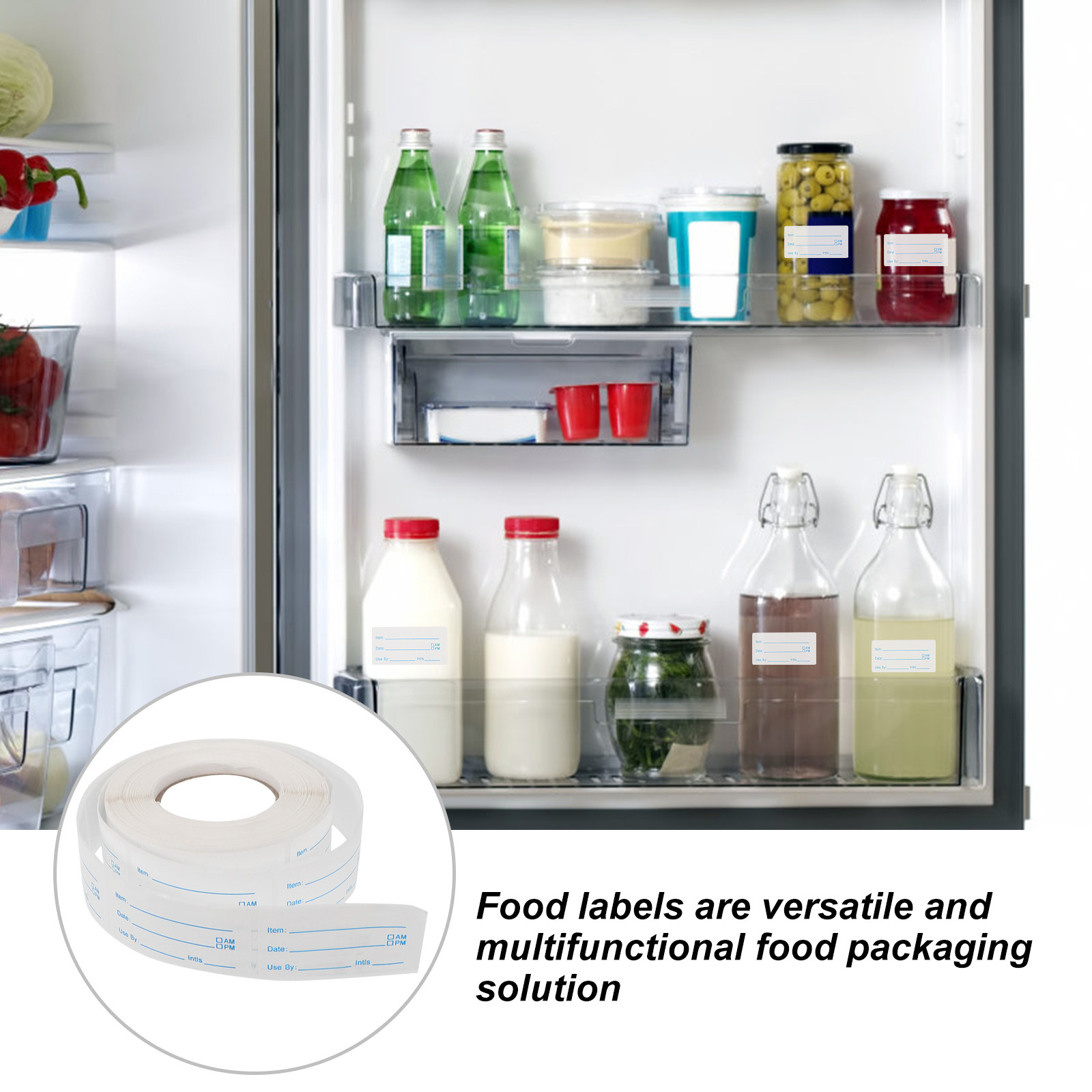 لفة واحدة من ملصقات التواريخ،  - مراجعة Food Storage Home وسعره