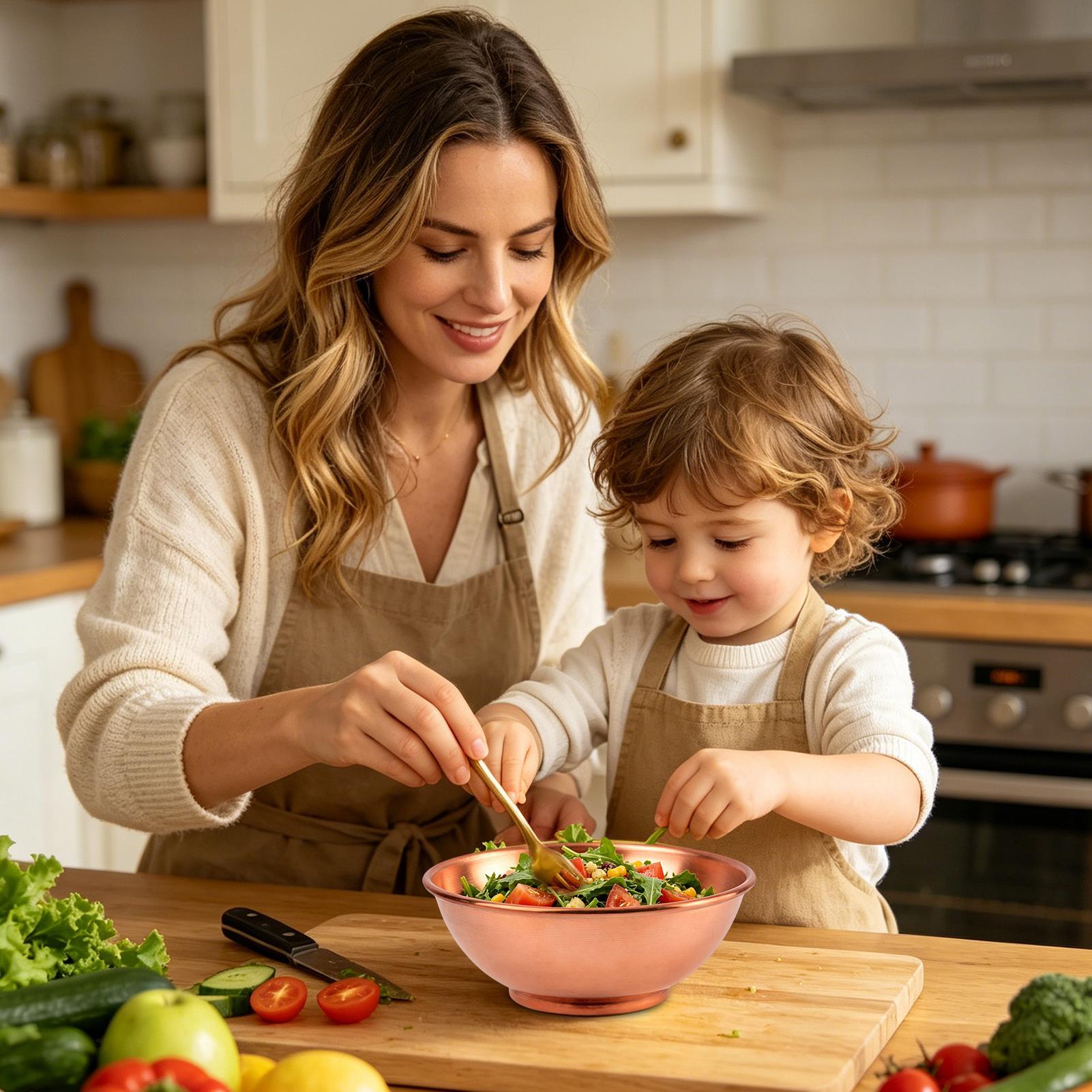 وعاء نحاسي كبير للخلط وتخزين ا - مراجعة Food Storage Home وسعره