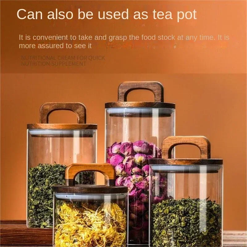 800-2100 مللي غطاء الخشب جرة ز - مراجعة Food Storage Jars With Wooden Lids وسعره