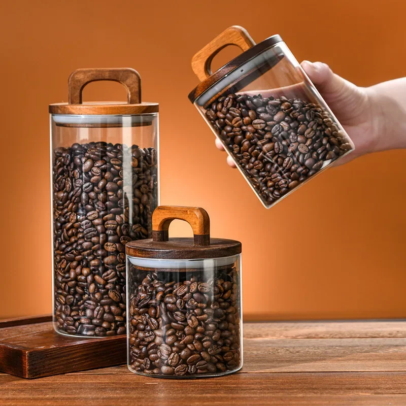 800-2100 مللي غطاء الخشب جرة ز - مراجعة Food Storage Jars With Wooden Lids وسعره