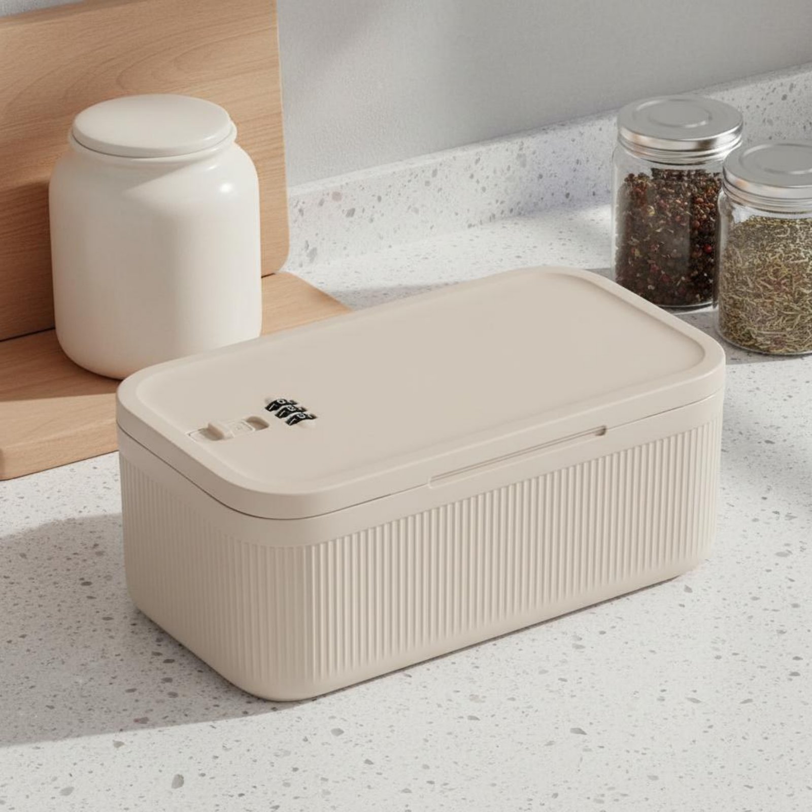 صندوق قفل بقفل رقمي، مقاوم للر - مراجعة Food Storage With Lock وسعره