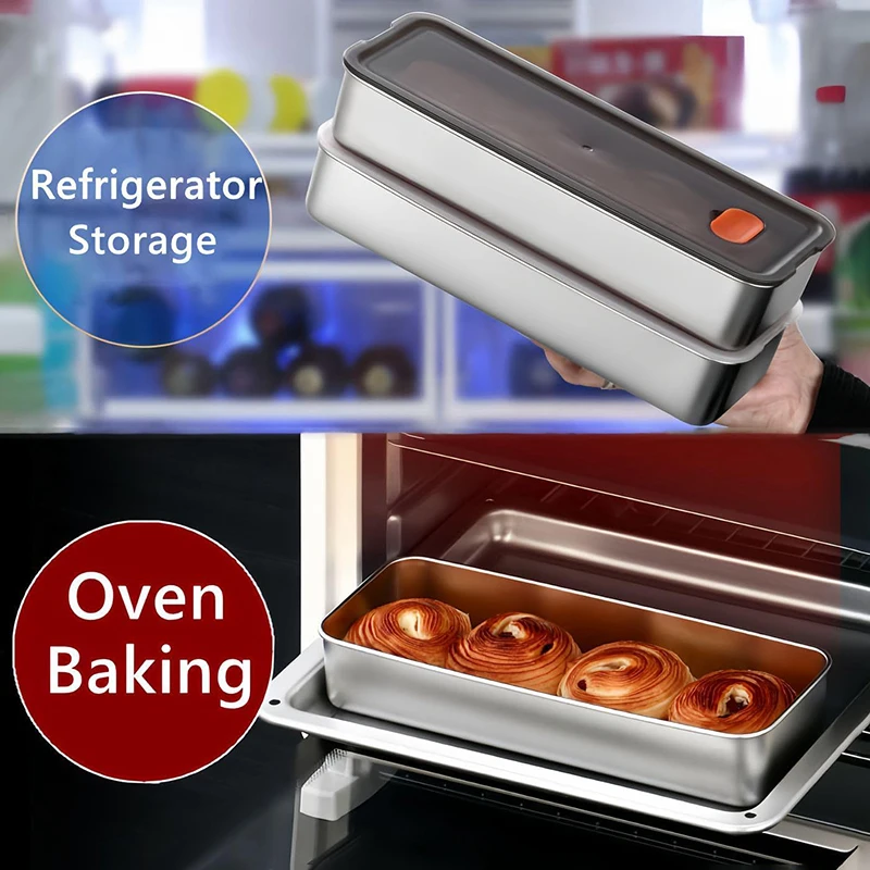 حاويات تخزين مع أغطية محكمة ال - مراجعة Food Storage Stainless Steel Containers وسعره