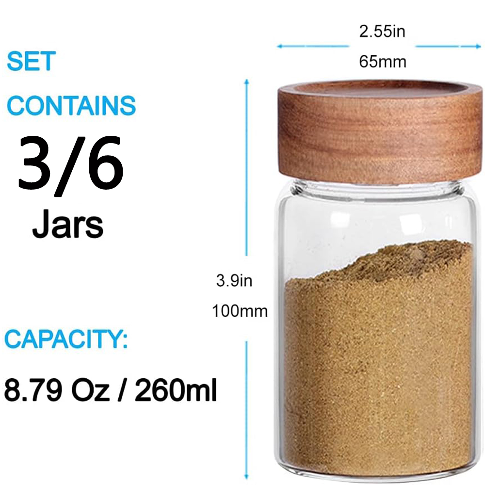 أوعية زجاجية لتخزين الطعام مع  - مراجعة Food Storage Jars With Wooden Lids وسعره