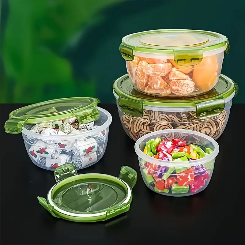 4 حاويات بلاستيكية لتخزين الطع - مراجعة Food Storage Plastic Boxes وسعره