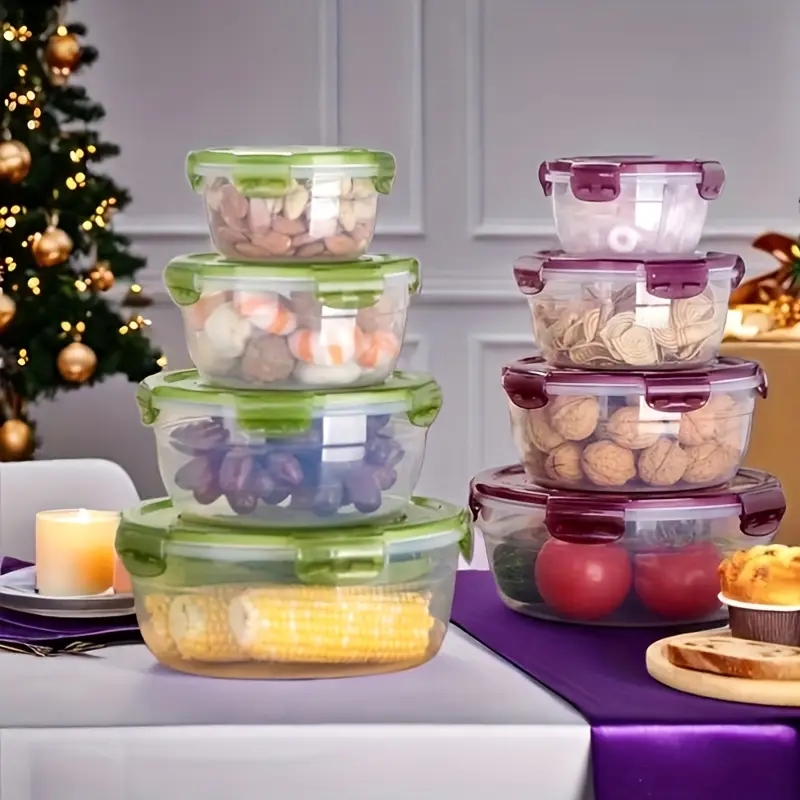 4 حاويات بلاستيكية لتخزين الطع - مراجعة Food Storage Plastic Boxes وسعره