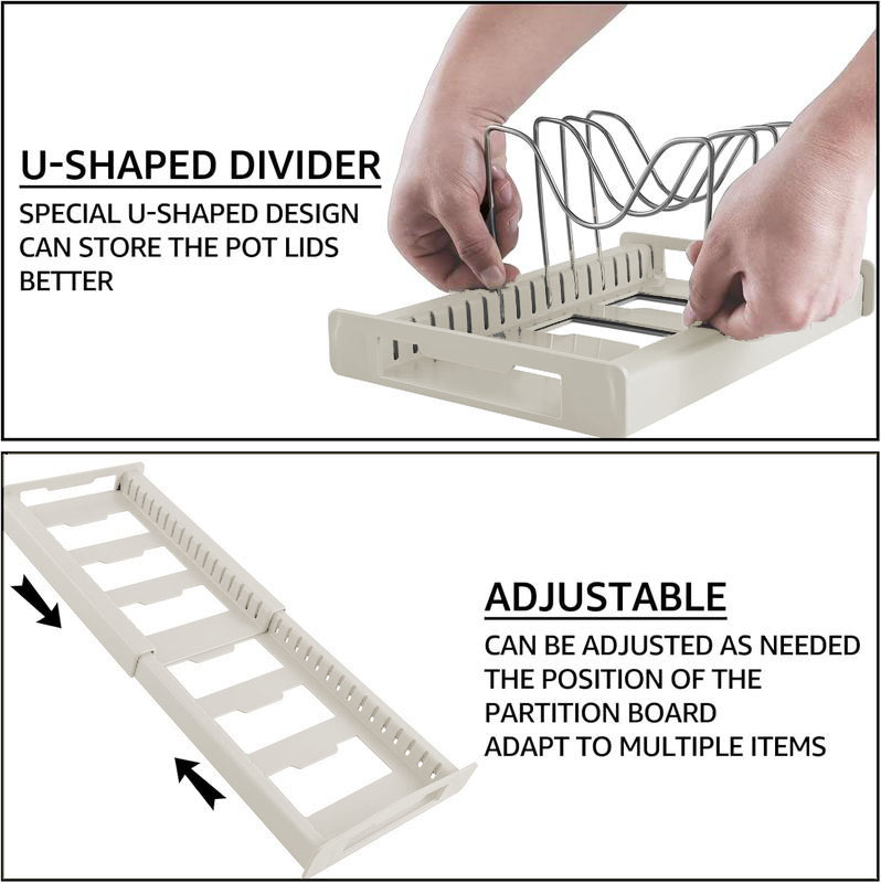 منظم قابل للتمدد لأواني المطبخ - مراجعة Food Storage With Dividers وسعره