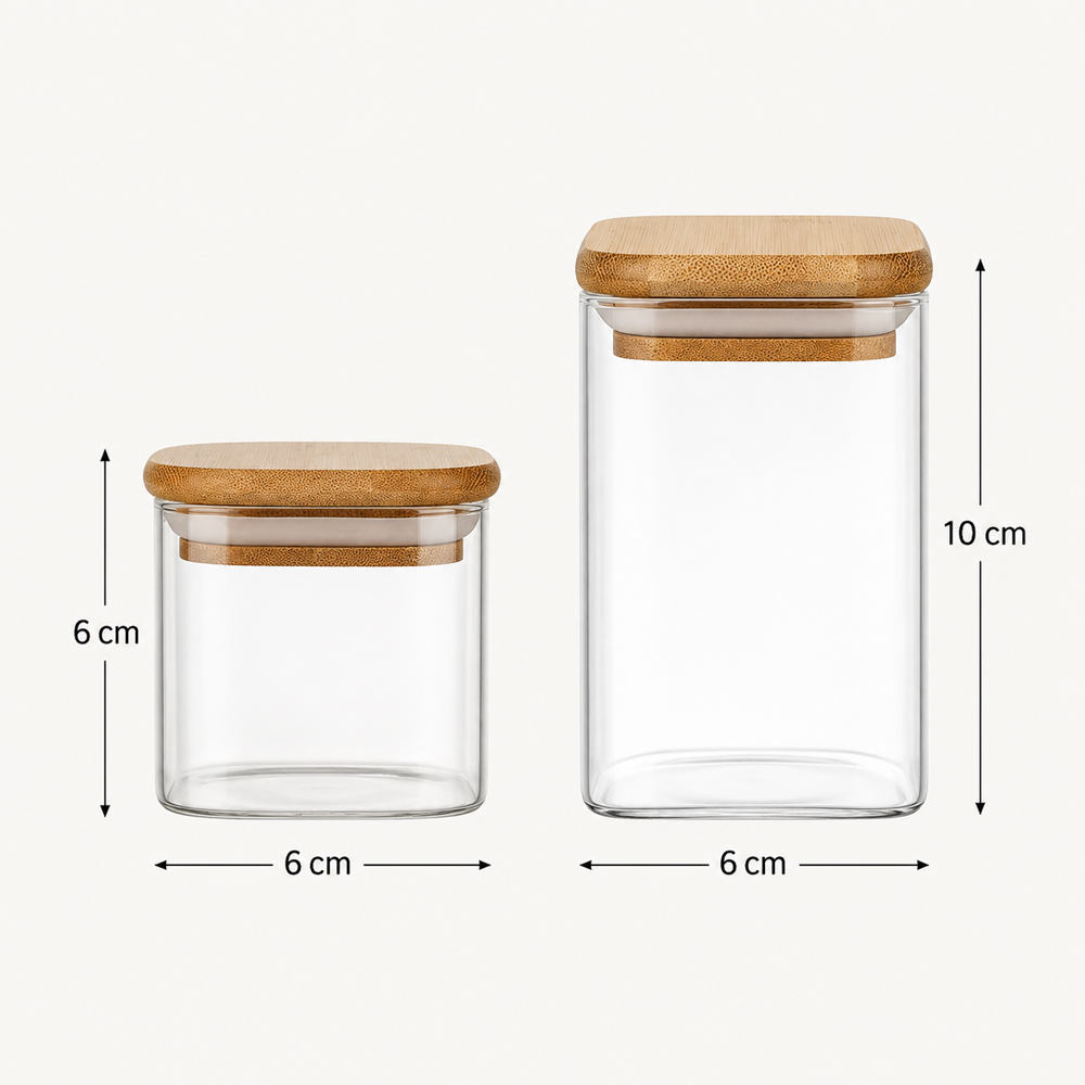 أوعية توابل مع ملصقات، برطمانا - مراجعة Food Storage Jar Set وسعره