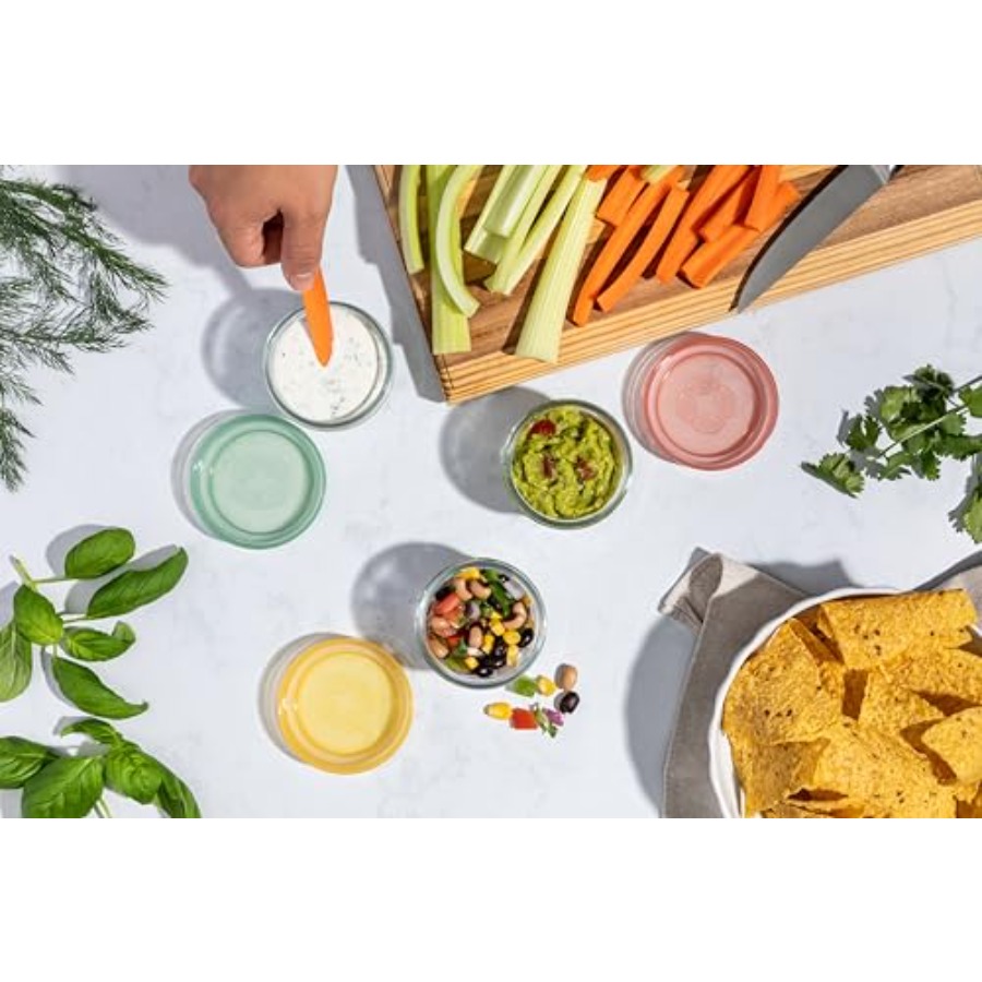 أطقم زجاجية لحفظ الطعام بألوان - مراجعة Food Storage With Lock وسعره