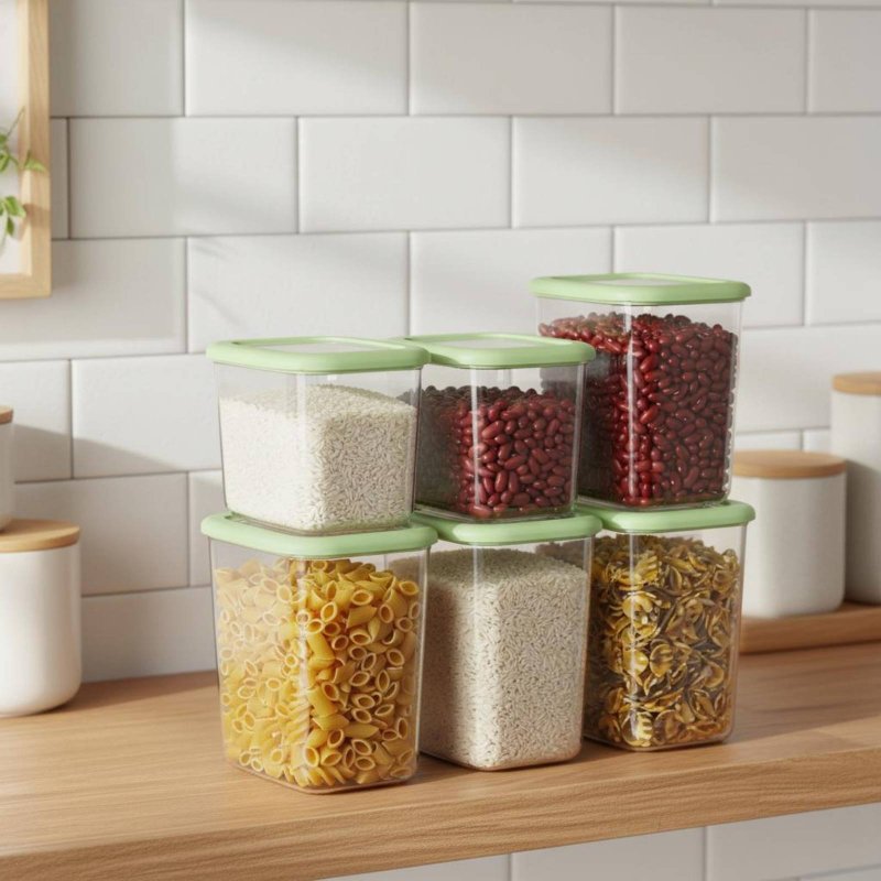 مجموعة من 6 حاويات تخزين طعام  - مراجعة Food Storage Canister وسعره