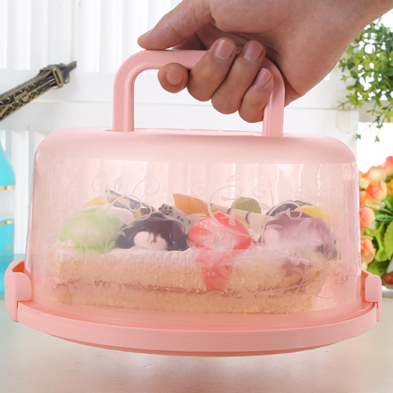 حامل كيك محمول قابل لإعادة الا - مراجعة Food Storage Home وسعره