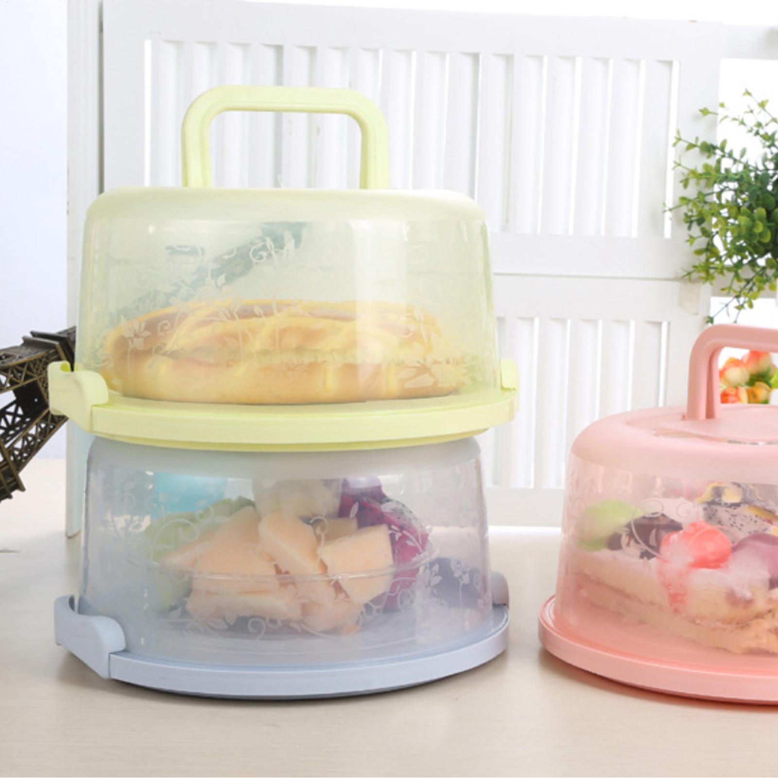 حامل كيك محمول قابل لإعادة الا - مراجعة Food Storage Home وسعره