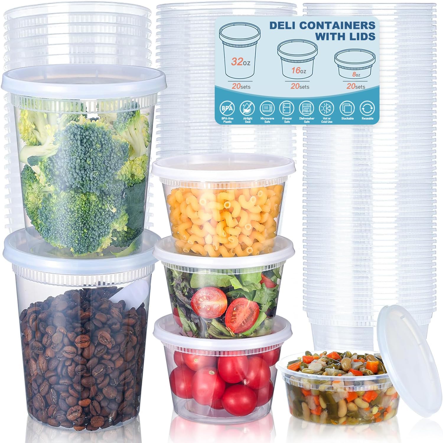 24 قطعة من حاويات تخزين الطعام - مراجعة Food Storage Heat وسعره