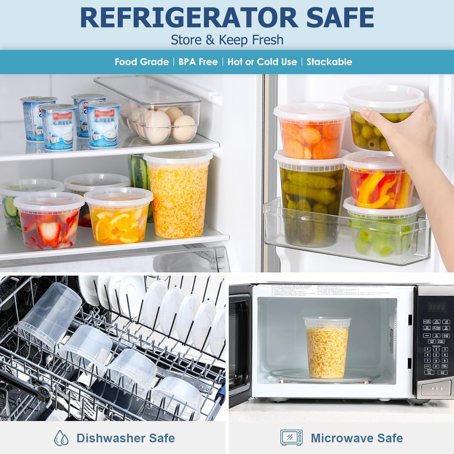 24 قطعة من حاويات تخزين الطعام - مراجعة Food Storage Heat وسعره