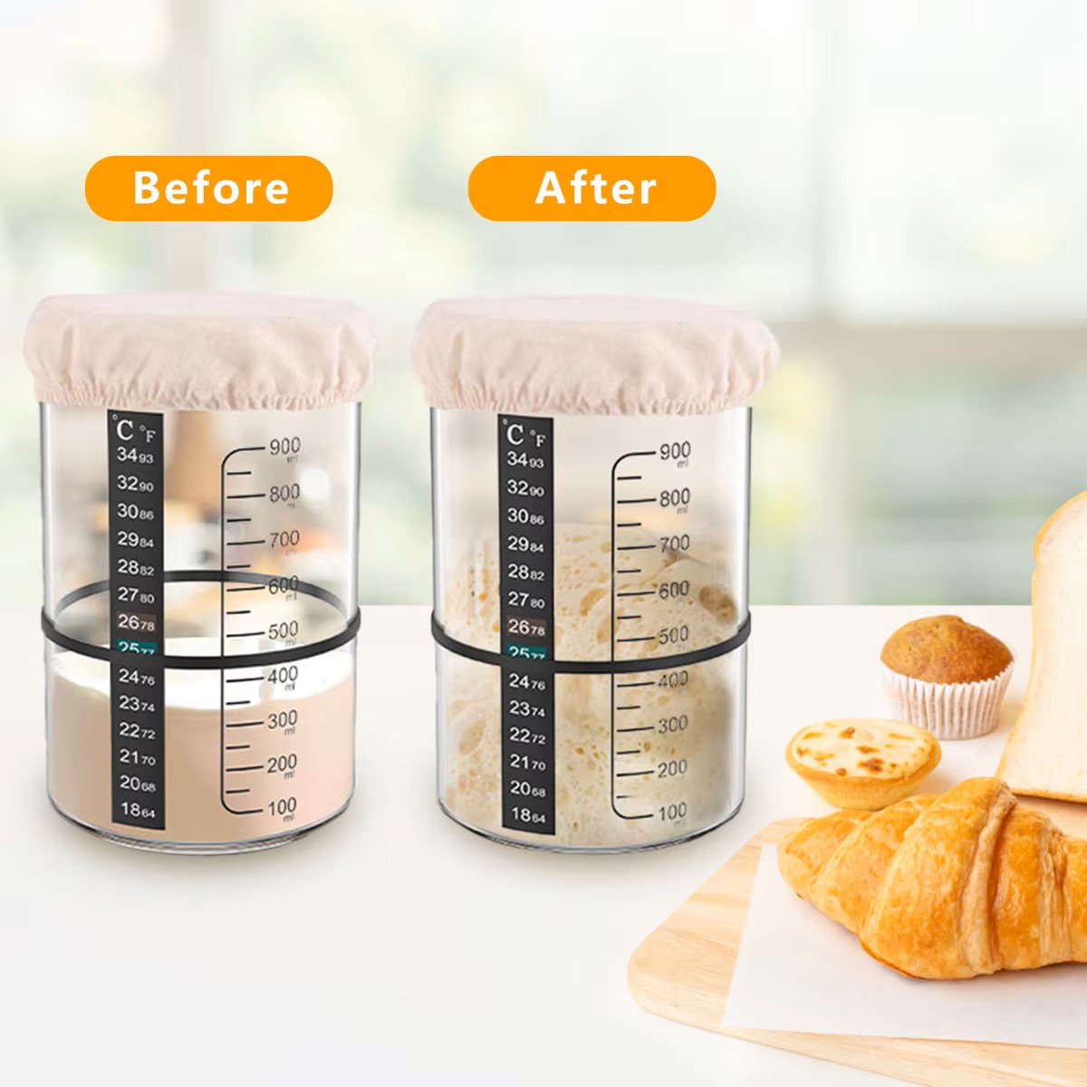 مجموعة برطمانات زجاجية شفافة م - مراجعة Food Storage Jar Set وسعره